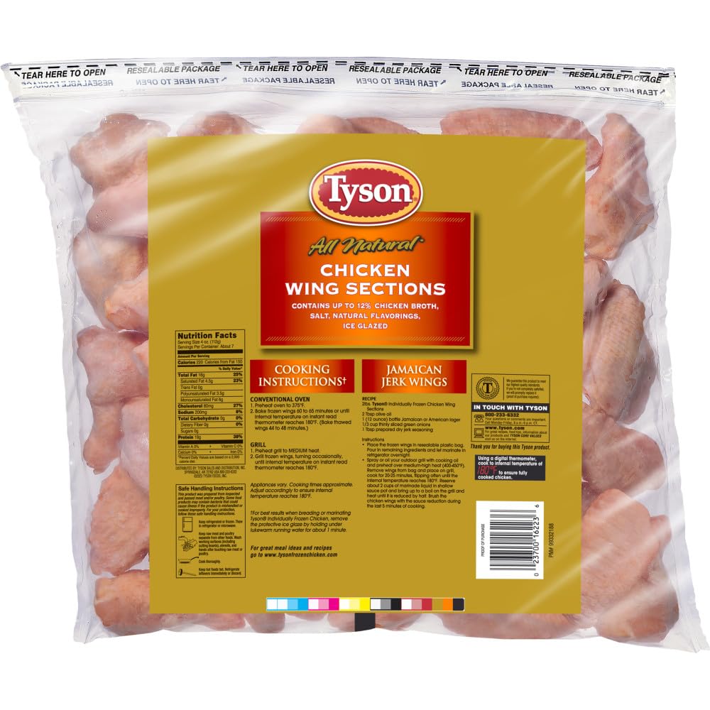Tyson Chicken Wing Sections 2 5 Lb Frozen — view 3