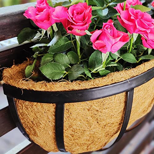 Maxona Wall Planter - 1 Pack, 30 Inch Outdoor Wall Mounted Planter, Window Flower Basket Attach To House, Balcony Railing Hanging Planter #TOP5