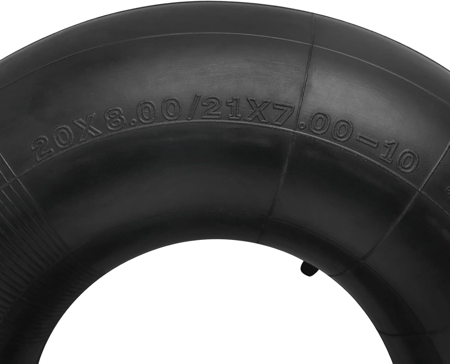 2-Pack 20x8.00-10 21x7.00-10 Heavy Duty Replacement Inner Tube with TR13 Straight Valve Stem, 20x8.00/21x7.00-10 Butyl Rubber Inner Tube for Trail/Quad/Mower/Tractor/Golf Cart