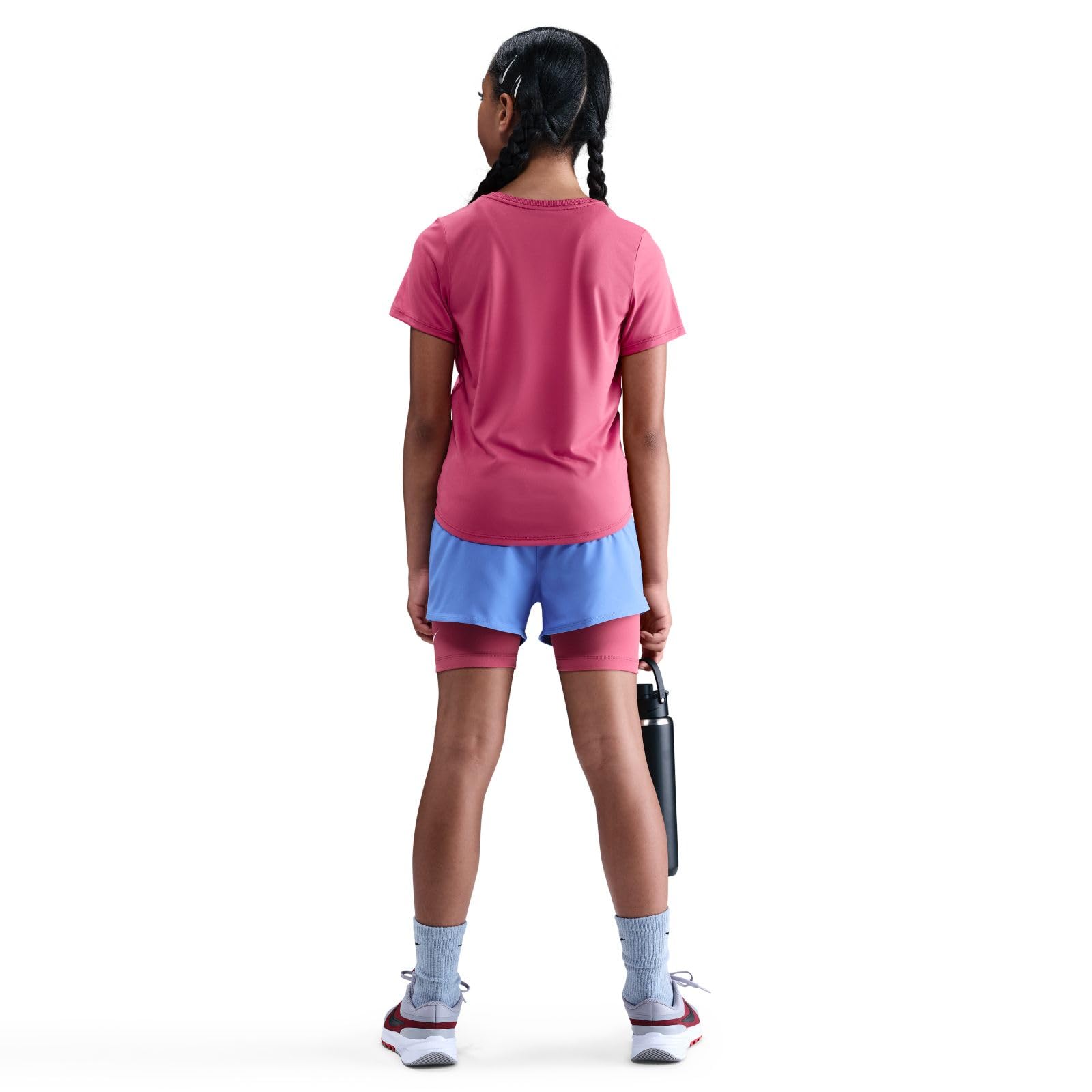 Nike Nike One Fitted Dri-Fit Kurzarmoberteil für Ältere Kinder (Mädchen) Maglietta a Maniche Corte Unisex - Bambini e Ragazzi