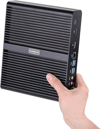 Miniatura 4 de HUNSN Mini PC 4K sin ventilador, computadora de escritorio, servidor, Intel I7 8550U  8565U  8559U  8569U  8650U, BM14, DP, HDMI, LAN, Barebone, sin