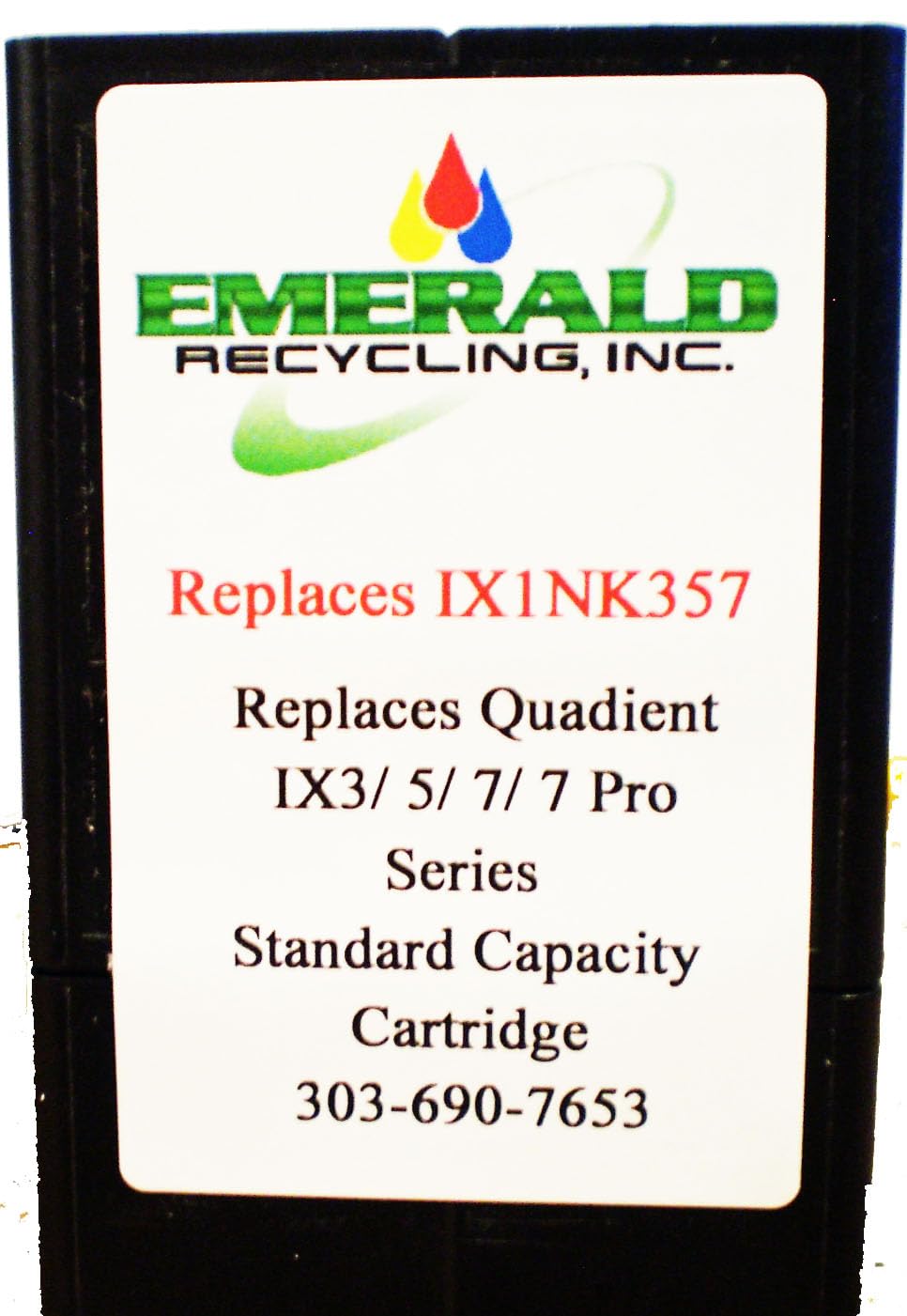 Emerald Recycling, Inc. Compatible IXINK357 Quadient Neopost Ink Cartridge for The IX3, IX5, IX7 Postage Mailing Machines - Replacement Red Postage