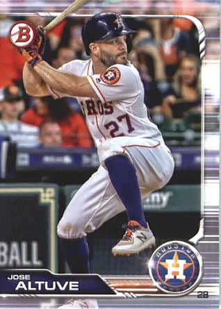2019 Bowman Baseball 62 Jose Altuve Houston Astros