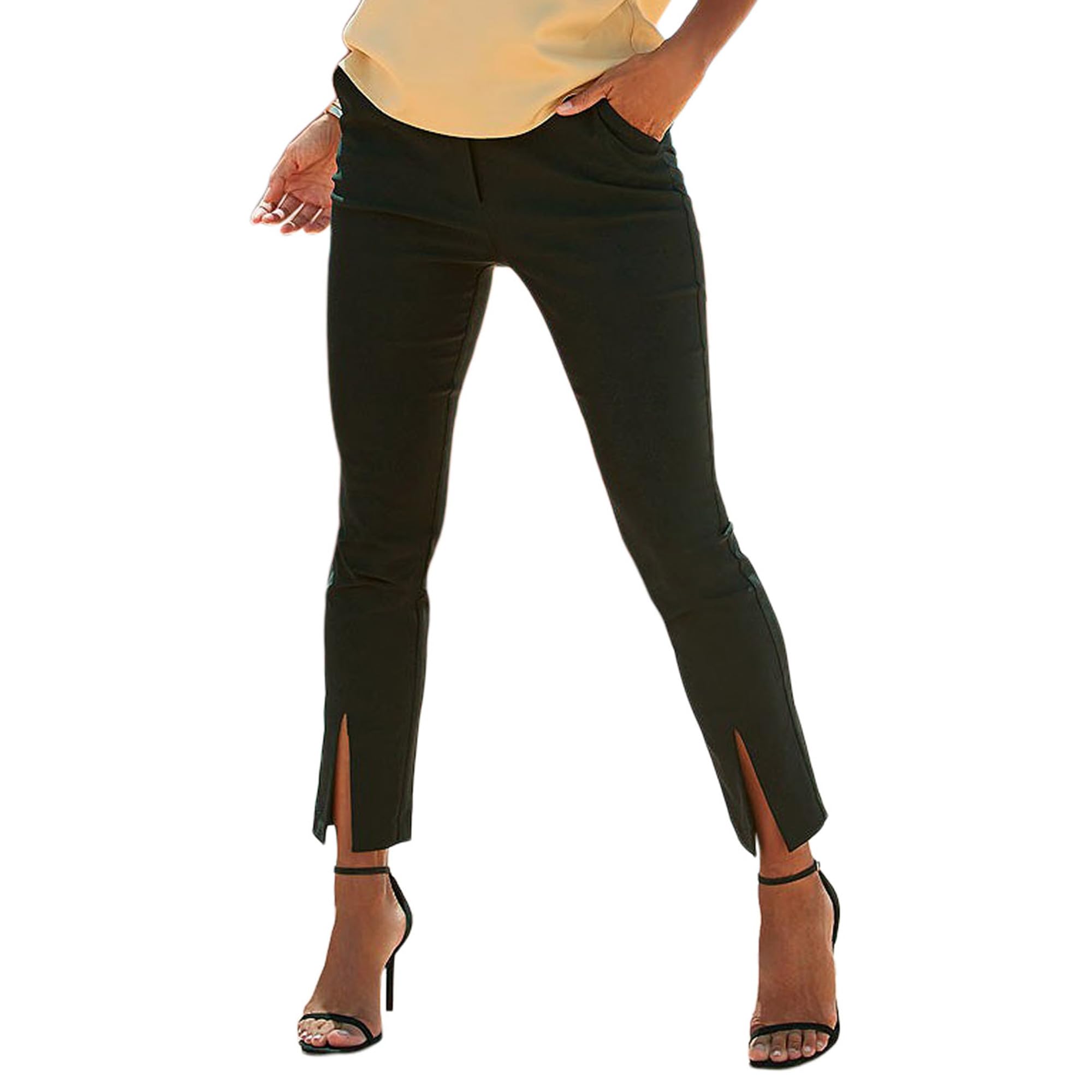LASCANA Womens Split Hem Pants Stylish Comfortable and Versatile Perfect for Casual and Evening Wear