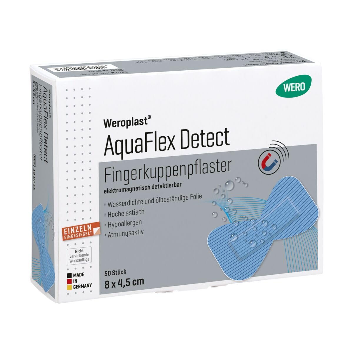Weroplast AquaFlex Detect Fingerkuppenpflaster – Wundpflaster