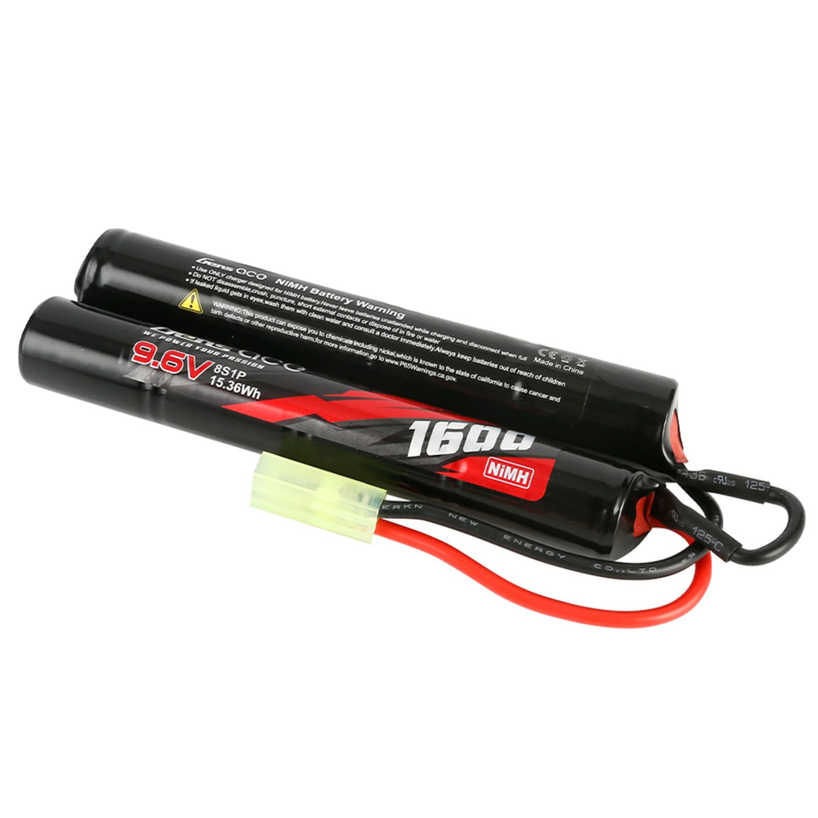 Gens ace 1600mAh 9.6V 8S1P Airsoft Nunchuck-Style NIMH Battery with TMY Plug