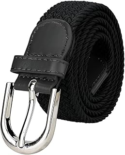 حزام انيق للنساء - اكسسوار خصر راقي وانيق، حزام مضفر مرن منسوج من القماش المرن بدون عناء للرجال والنساء