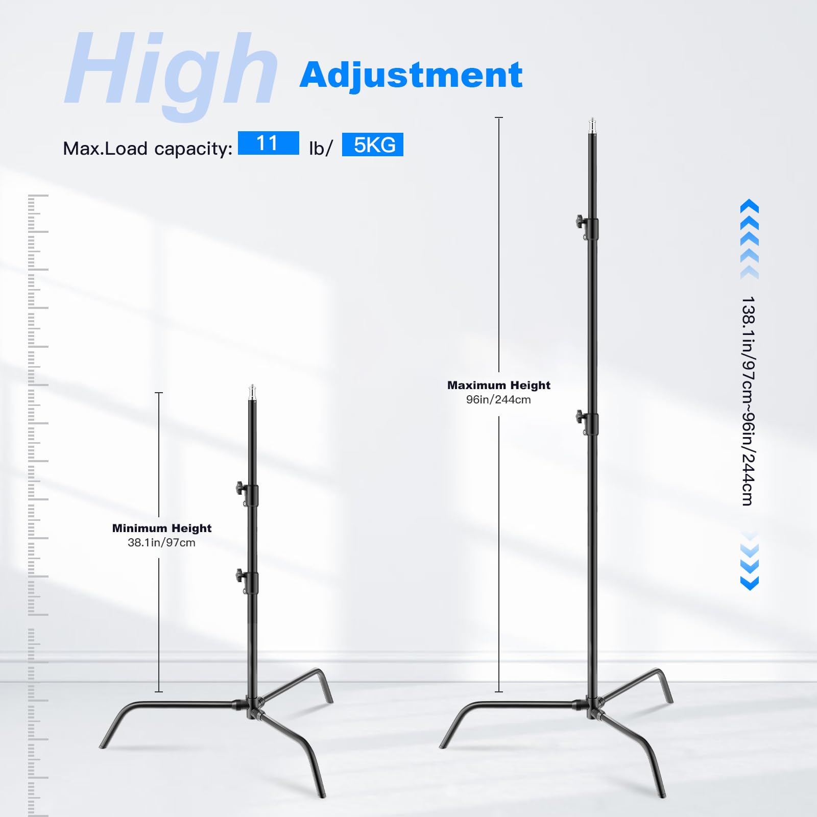 Soporte De Luz Para Fotografía Soonpho - 400 Cm, Brazo Boom, Saco De Arena, Ajustable