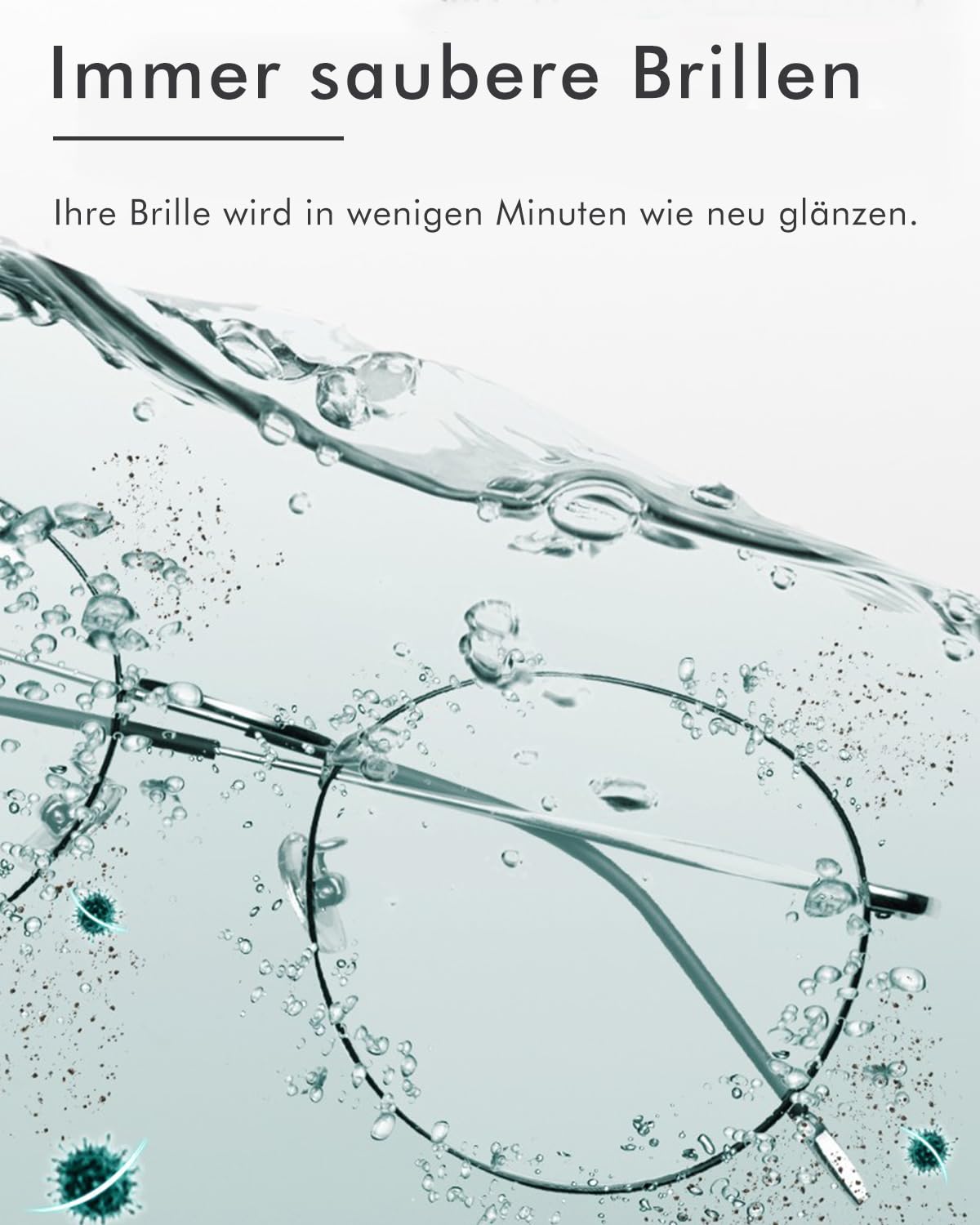 mfa Ultraschallreinigungsgerät für Brillen, Gold, Silberschmuck (Silberbad) | Ultraschallreiniger Brille | Schmuckreiniger | Ultraschall Brillenreiniger | Ultraschallgerät | Ultrasonic Cleaner Schwarz