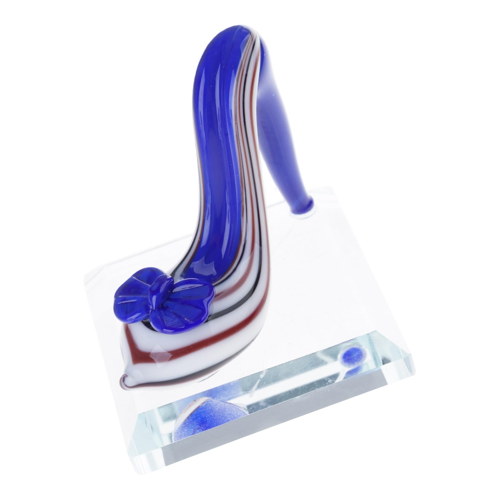 hogtnd Glass Heel Statues Figurines Ornaments Table Centerpiece Crystal Collectible for Office Home Decorations Glass Heel
