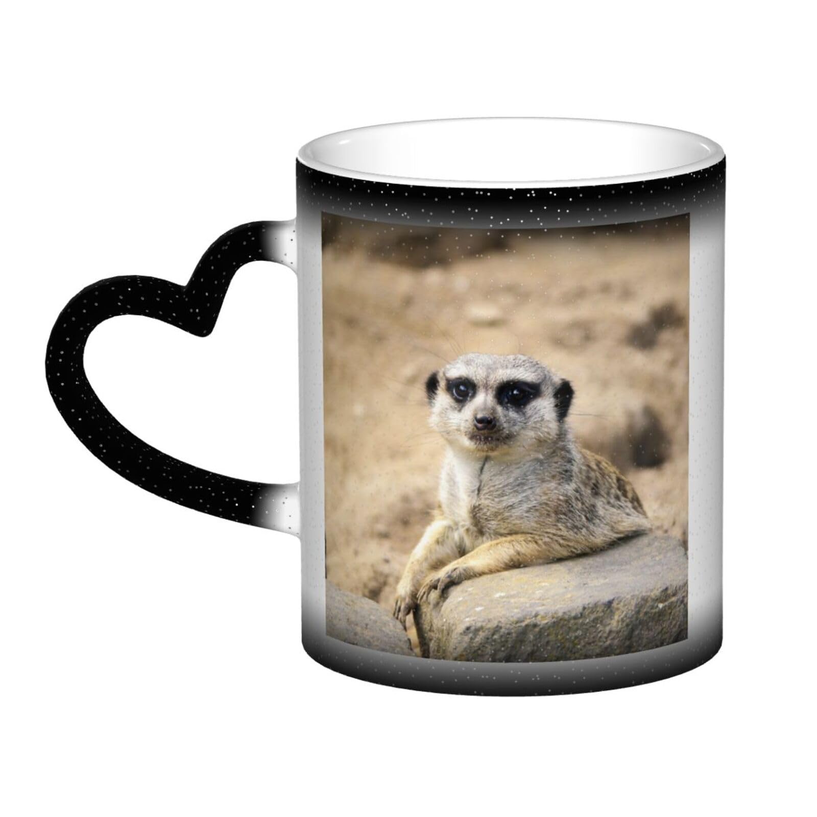 Lustige Anti-Stress Tasse Mit Erdmännchen – 325 Ml Keramik Fürs Büro – Witziges Geschenk Mit Spruch