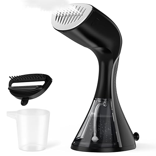 BEAUTURAL Steamer for Clothes, Upgraded 1800W High Power with Ceramic Heat-Up Plate, 2-Level Steam, 35 Seconds Preheating, 240ml Big Capacity, Removing Stubborn Wrinkles and Creases (Only for 120V)