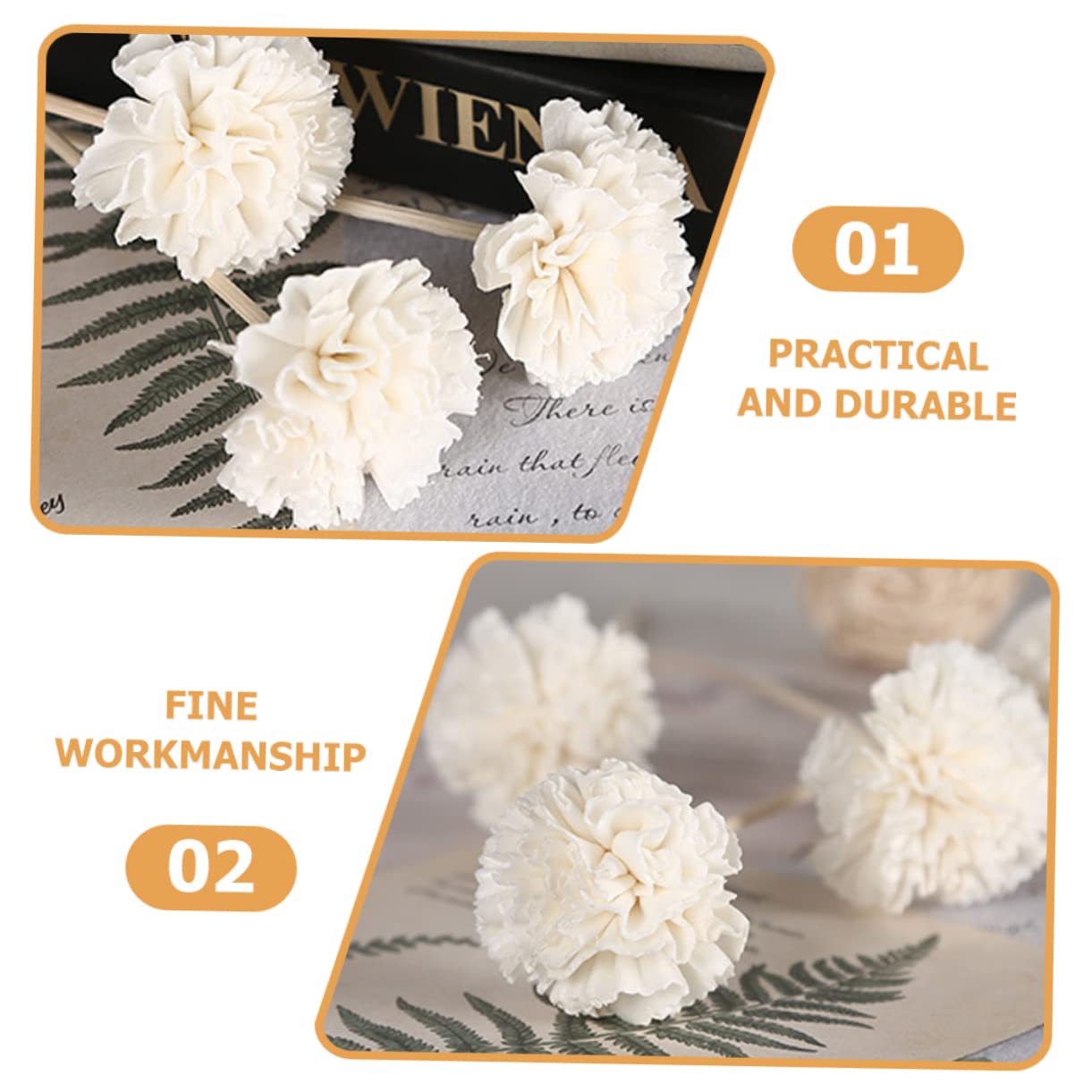 5 Set Rattan Per Aromaterapia Fiore Camera Bagno Profumo Piccolo Bastoni Bastoncino Diffusore Di Fragranze Floreali Bastoncini Di Fiori Diffusori 6 Pezzi * 5