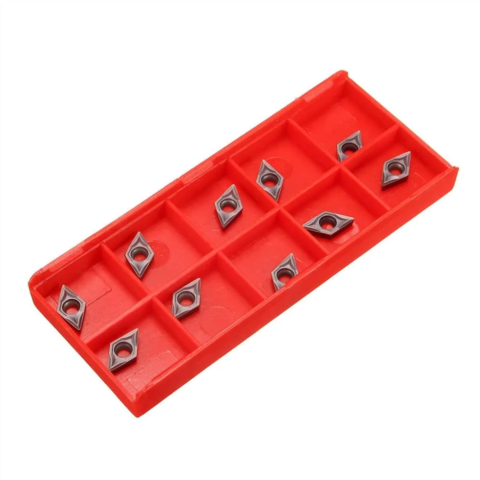 Herramientas de torneado, Insertos de cortadores 10 piezas DCMT070202 insertos de carburo for portaherramientas de torneado SDJCR1010H07