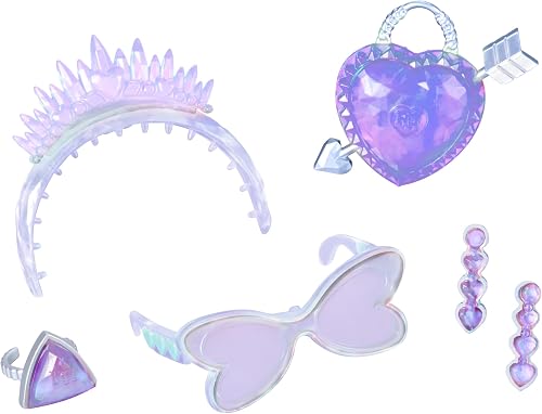 Rainbow High Creative Crystals Violet - Bambola Fashion Viola da 28 cm con Kit per Accessori di Cristallo, Anello per Te, Fai da Te, Gioco in Resina, Regalo per Bambini età 8+, Non COMMESTIBILE - 10