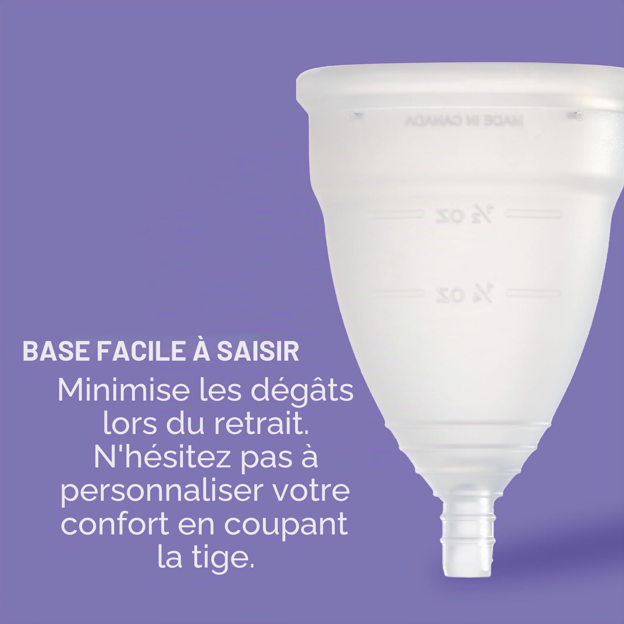 DivaCup Menstrual Cups Modèle 2. 100% Silicone de Qualité Médicale. Alternative Sûre et Sans Fuite aux Serviettes Hygiéniques et aux Tampons.