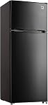 ARCTIC CHEF ACFR741BLACKAMZ6COM Apartment Size-Top Freezer-2 Door Fridge-Adjustable Thermostat Control-Black-7.5 Cubic Feet