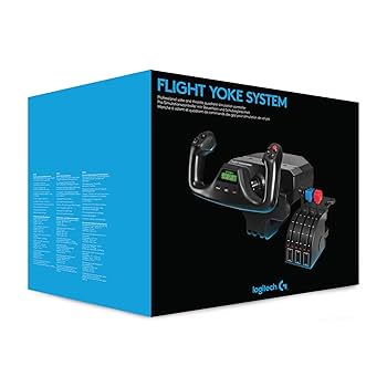 PC用ゲームコントローラー・コンバーター Logicool FLIGHT YOKE SYSTEM Flight Simulator Yoke System with Throttle Quadrant