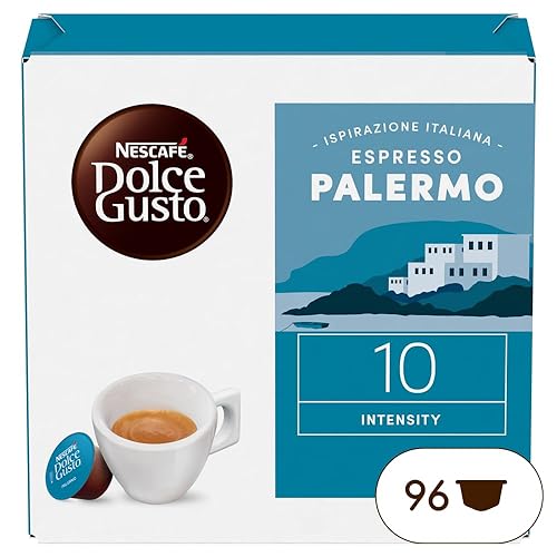 NESCAFÉ DOLCE GUSTO Espresso Palermo Caffè, 6 Confezioni da 16 Capsule (96 Capsule Compatibili Nescafé Dolce Gusto)