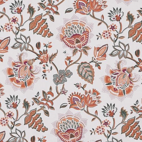 Image of Home Ecstasy 100% Cotton Jaipuri Bedsheet for King Bed, 140TC, 1 Bedsheet (Size 90 x 108 inches) with 2 Pillow Covers, White