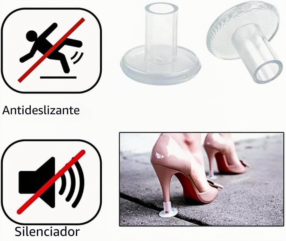 12 Pares Protector De Tacón Alto Tapones Para El Talón Protector De Talón Cubre Talón Tapones Salvadores De Tacones Zapatos De Mujer Con Tacones Funda Accesorios Para Zapatos Blanco Tamaños XS S M L