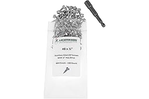 A-M Gutter Guard: Durable #8 Downspout Screws for Effortless Gutter Installation