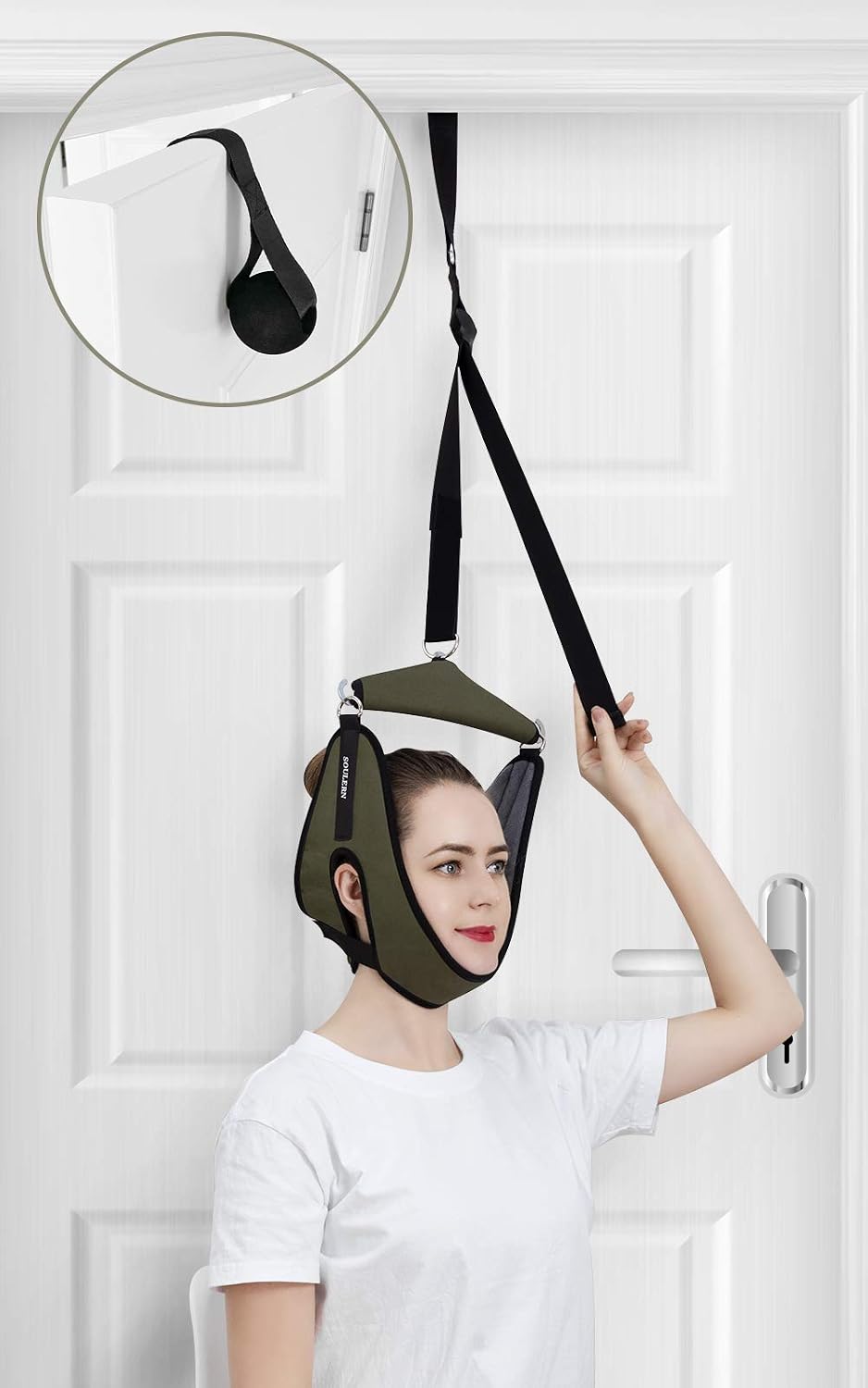 Cervical Neck Traction Device, Neck Stretcher for Pain Relief, Over Door Cervical Traction for Cervical Spine, Neck Traction Device for Chronic Neck Pain, Arthritis, Disc Bulge…