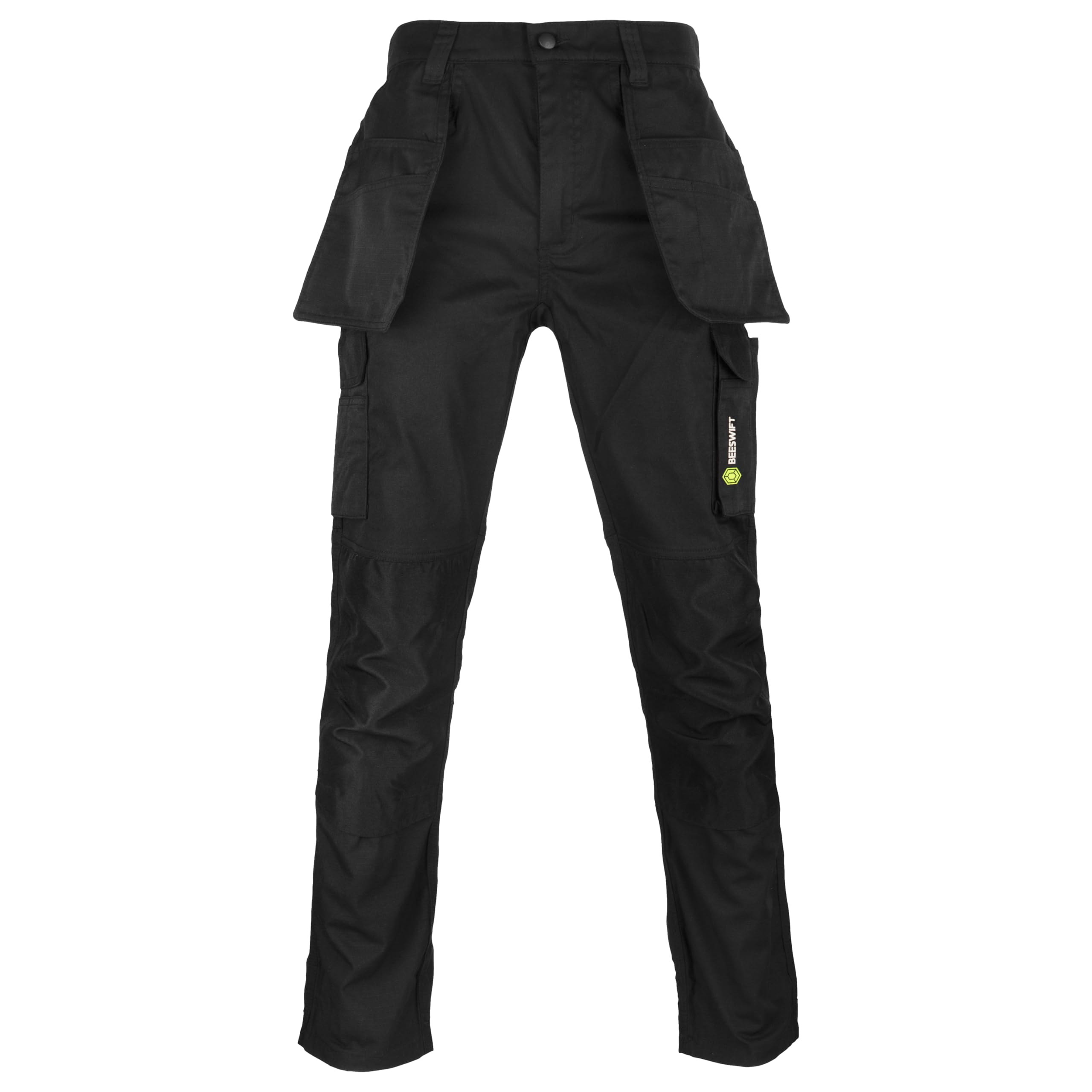 Beeswift Mens Burgos Workwear Trouser Work Utility Pants, Black, 30 Tall UK