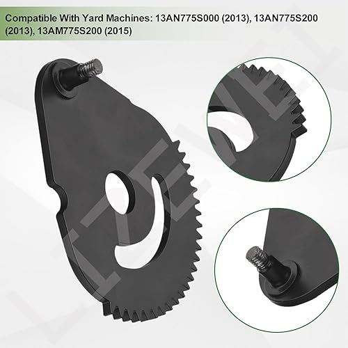 Miniatura 4 de 938-05078 Eje de barra de dirección con buje y kit de engranaje de dirección 617-04094 para cortacésped MTD/Troy-Bilt/Craftsman, contiene 941-0656A