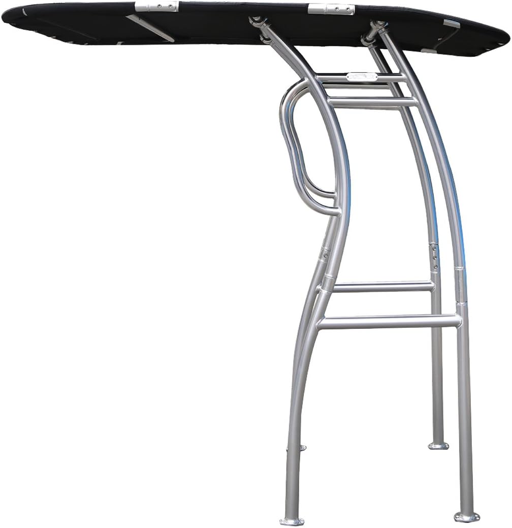 Dolphin T Tops Pro S2 T-TOP ✮ Folding Center Console Fishing Boat Tower Bimini Canopy, Marine Anodized Aluminum, Collapsible TTOP, Centre Fold Down Shade Roof