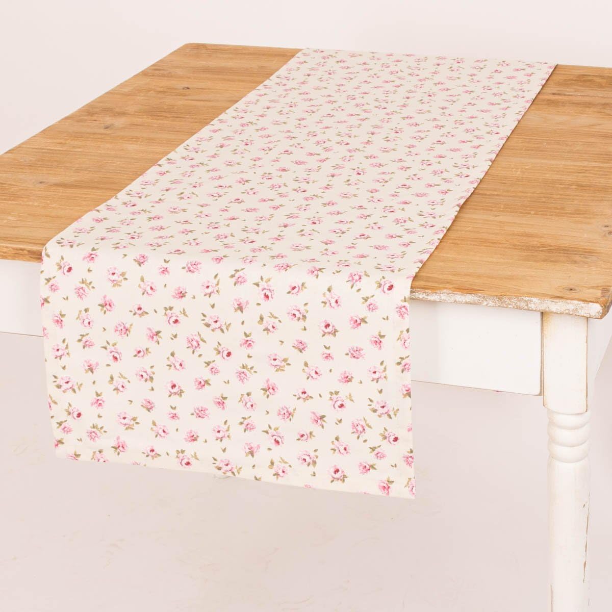 Chemin de table Classic Little Rose l'esprit romantique des pétales de rose 40x160 cm