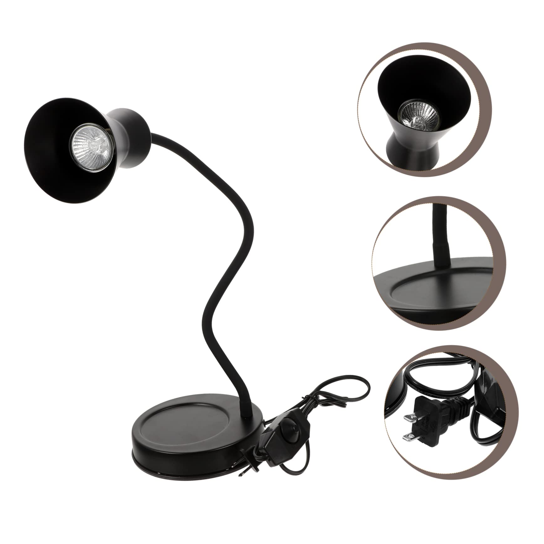 PERSELOSO 1set Candle Wax Warmer Lamp Gooseneck Design for Scented Candles Dimmable Night Light for Bedroom Office and Living Spaces Includes Bulbs Us