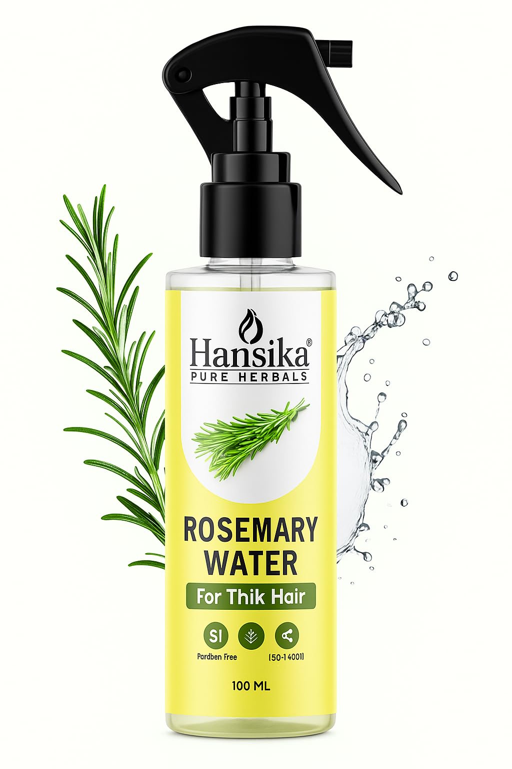 Hansika Pure Herbals Rosemary Water for Thick Hair, Paraben Free, 100 ml-image-13