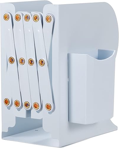 PATIKIL Sujetalibros ajustable con soporte para bolígrafos, se extiende hasta 19 pulgadas, organizador de archivos de revistas de escritorio disponible en Yaxa Colombia