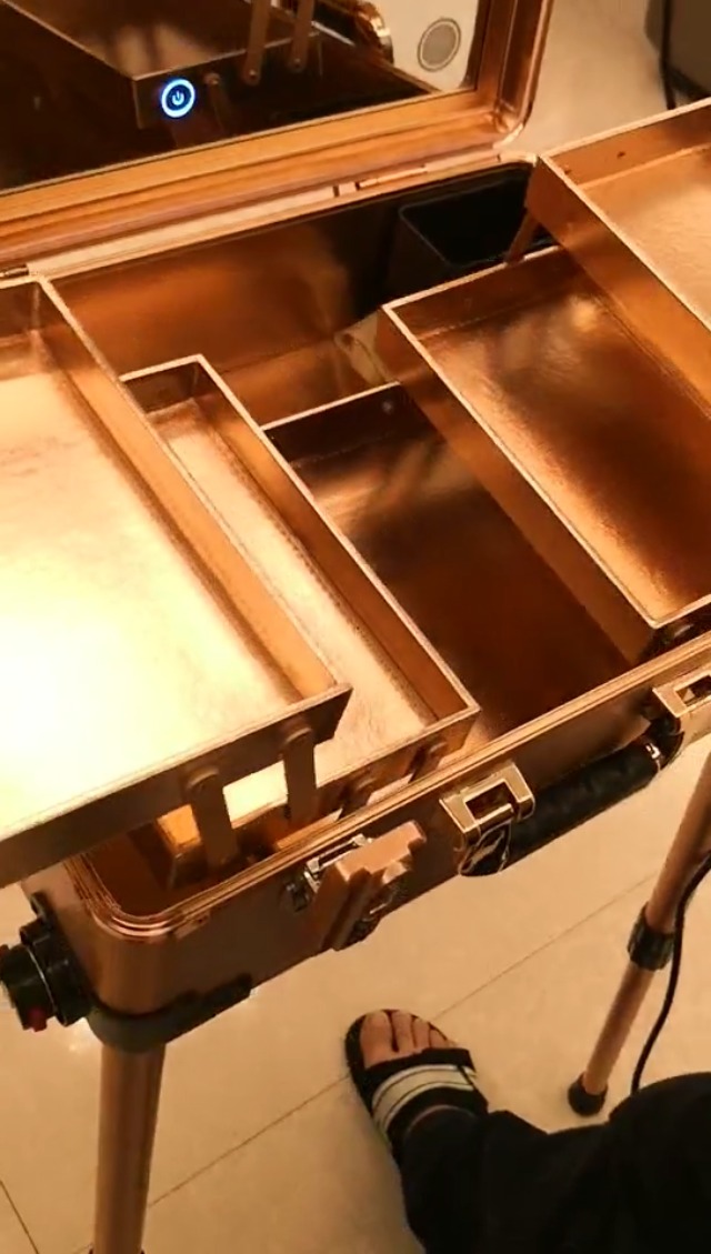 Jula Vance Medium Makeup Train Case with 3Code Password Safe Lock