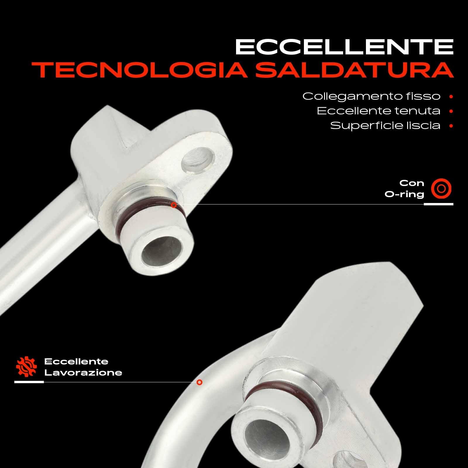 Frankberg Tubo di Carica Refrigerante Compatibile con Trafic II Bus JL 2.0 dCi 115 Vivaro Furgone X83 2.0 CDTi Trafic II Bus JL 2.0 dCi 90 Primastar Bus X83 dCi 120 Vivaro Combi X83 2.0 CDTi KTT160093