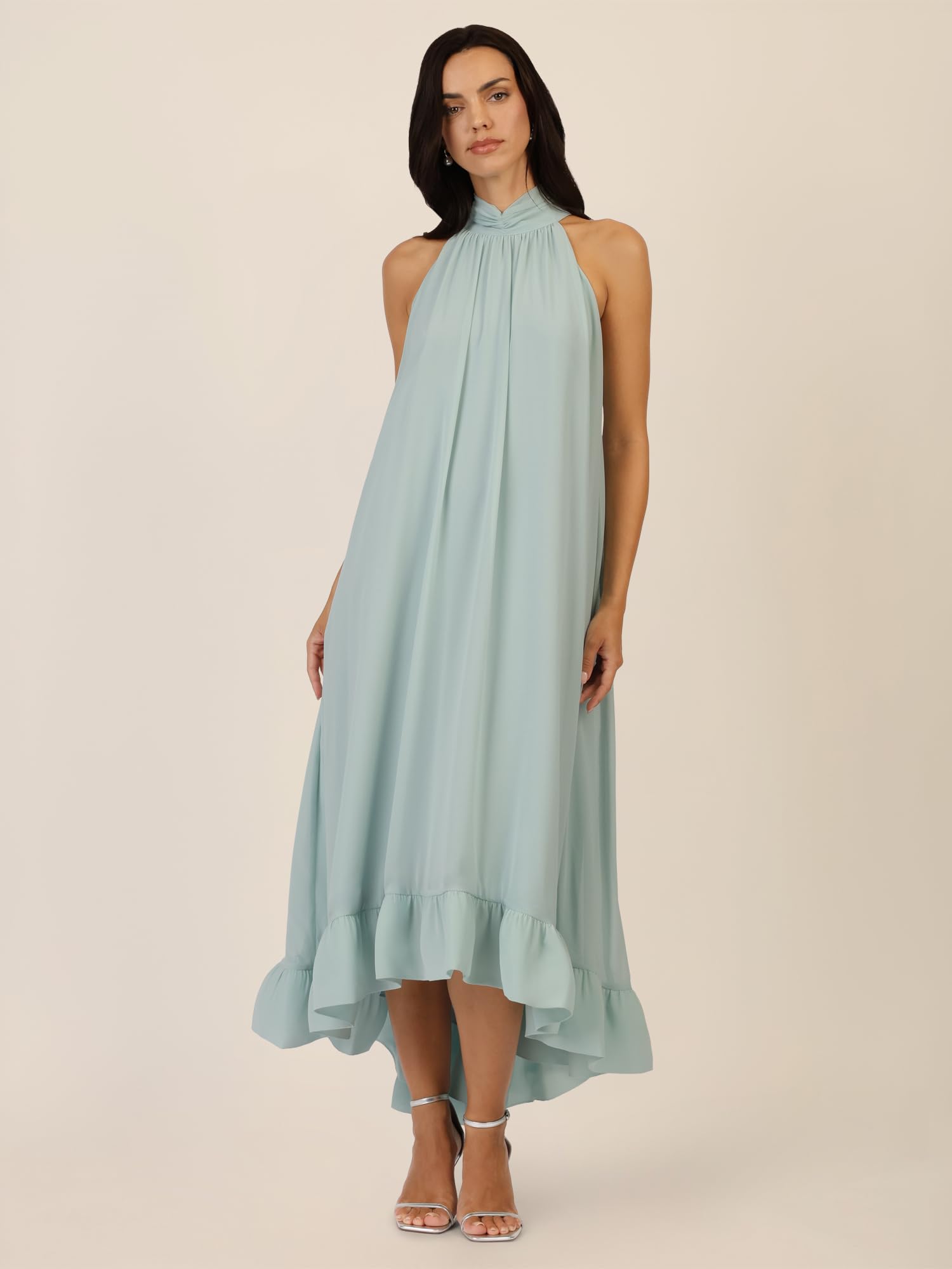 APART Chiffonkleid mit Volantsaum,