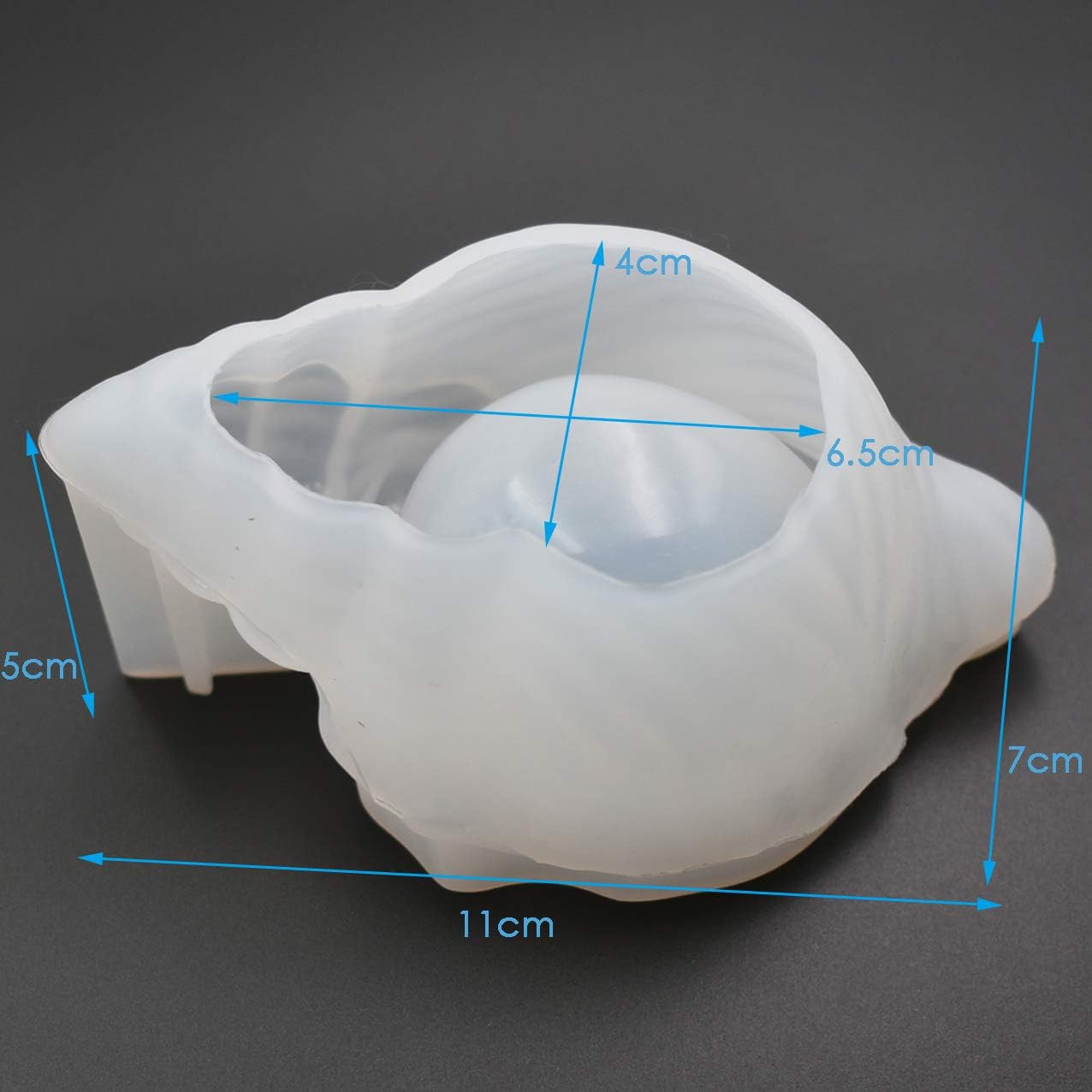 1Pc Conch Shape Epoxy Mold 11 x 7 x 5cm DIY Resin Casting Silicone Mold for Small Accessories Storage : Arts, Crafts & Sewing