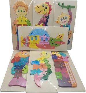 Wooden Puzzle for Humans Animals Transportation Kids Educational Toy Turtles