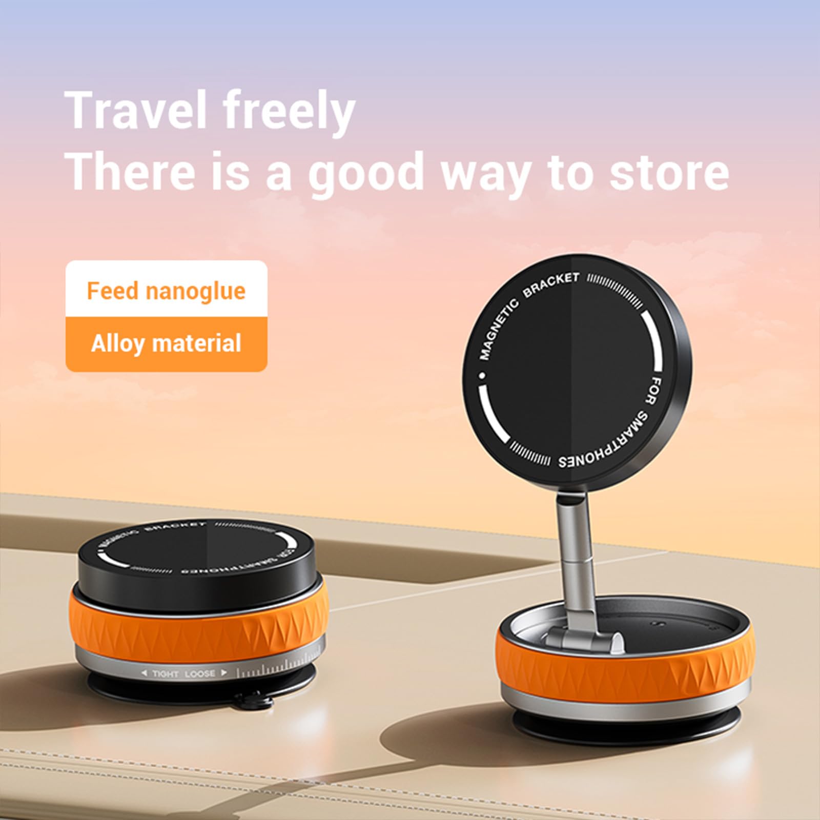 Supporto magnetico per smartphone con rotazione di 360 gradi per navigazione, videochiamate