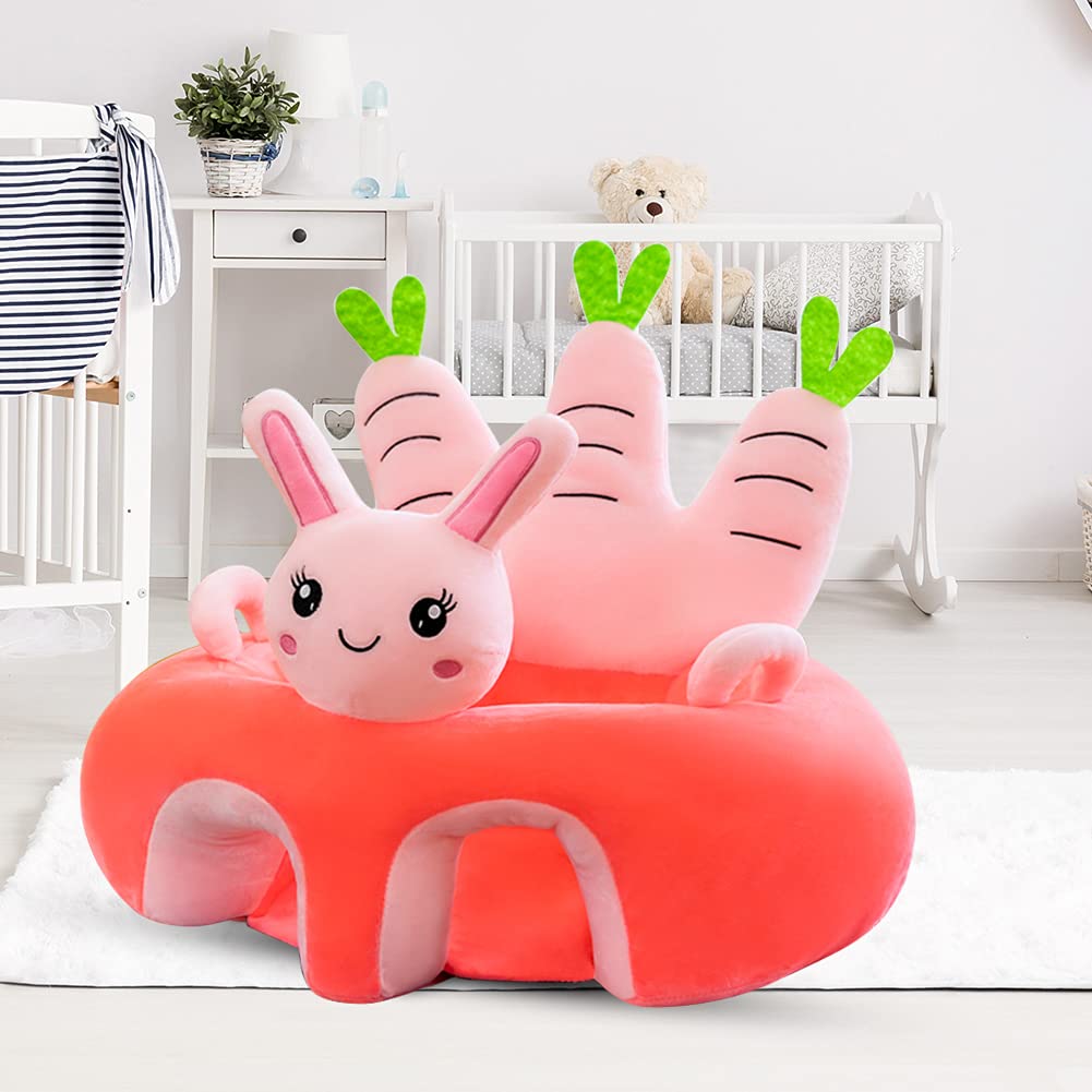 Starnearby Coussin de Canape Bébé Sans Rembourrage, Coussin Assise Bebe Bricolage, Fauteuil pour Enfant en Peluche, Housse de Siège pour Bébé, Siège de Soutien pour Bébé Apprendre à S'assoire