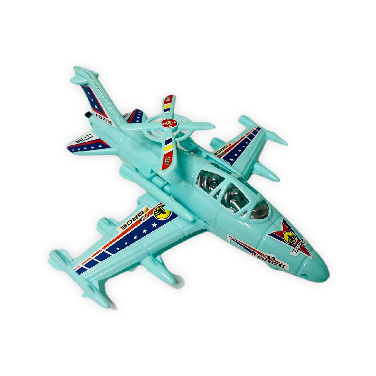 Heykid Force F-1898 Model Fighter Jet Airplane Press & Go Action for Kids