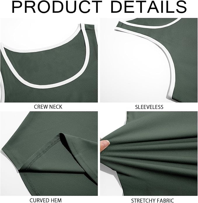 Runcati Camiseta sin mangas para hombre, sin mangas, para gimnasio, fitness, entrenamiento, culturismo, camiseta de axilas, camiseta de verano para correr