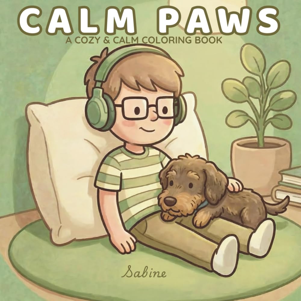 CALM PAWS Coloring Book: 70 Sensory-Friendly Coloring pages for Calm & Comfort for All Ages