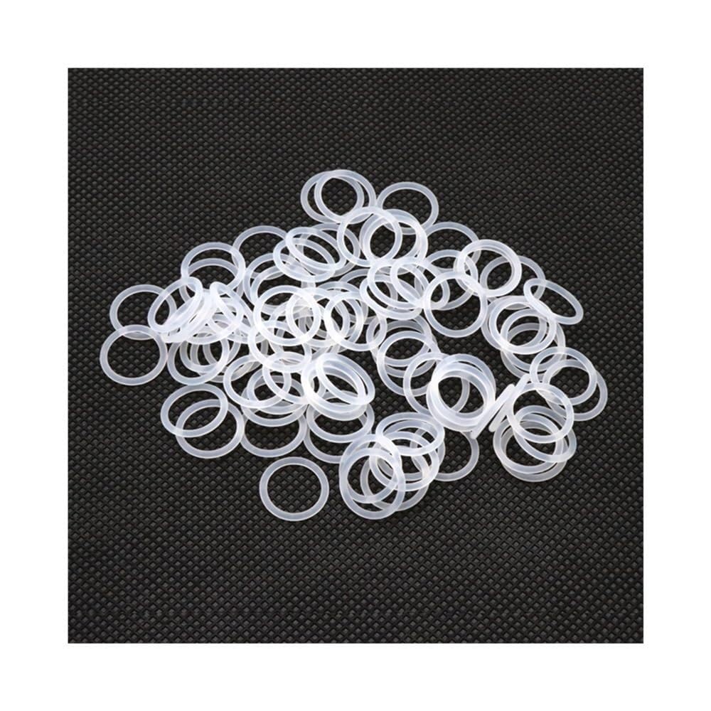 Silikonowe pierścienie uszczelniające O-ringi 100 sztuk VMQ pierścieni O-ring z gumy silikonowej WD 5mm OD 16-150mm wielokolorowy(38mm)