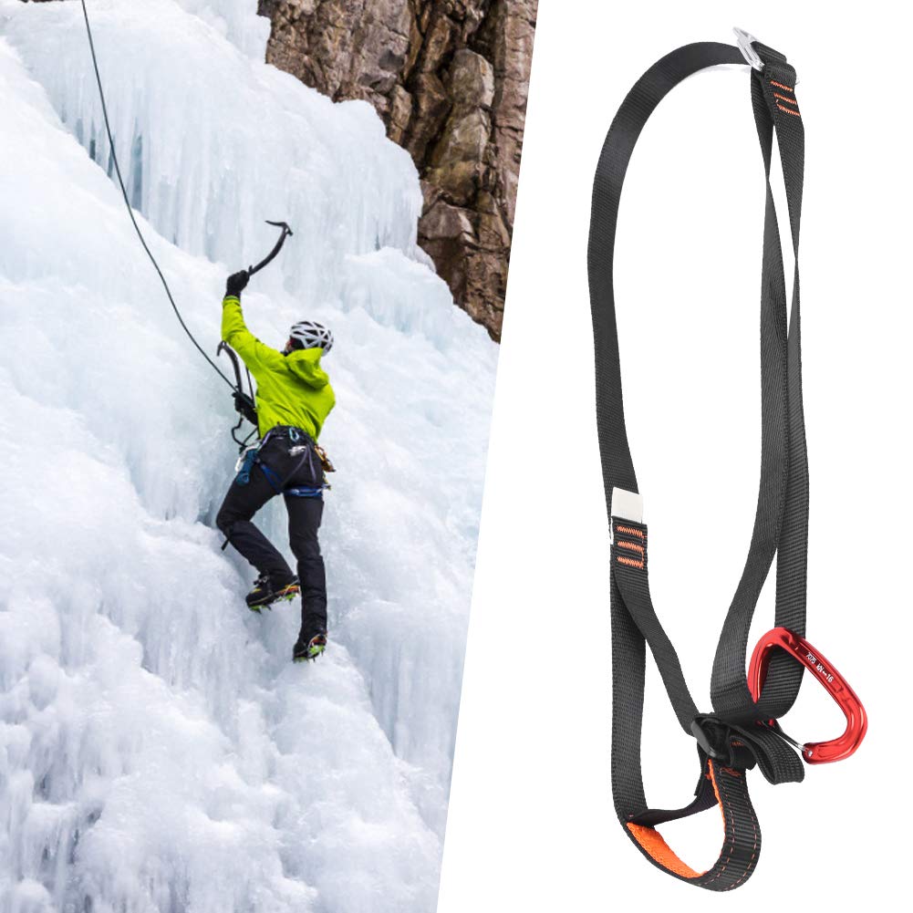 VGEBY Correa Ascendente para Escalada, Cinturón de Pedal Ajustable, Resistente a la Fricción, Elevador de Montañismo