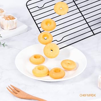 CHEFMADE Baking and Cooling Rack, Nonstick 12.2-Inch Rectangle Wire Rack Bakeware