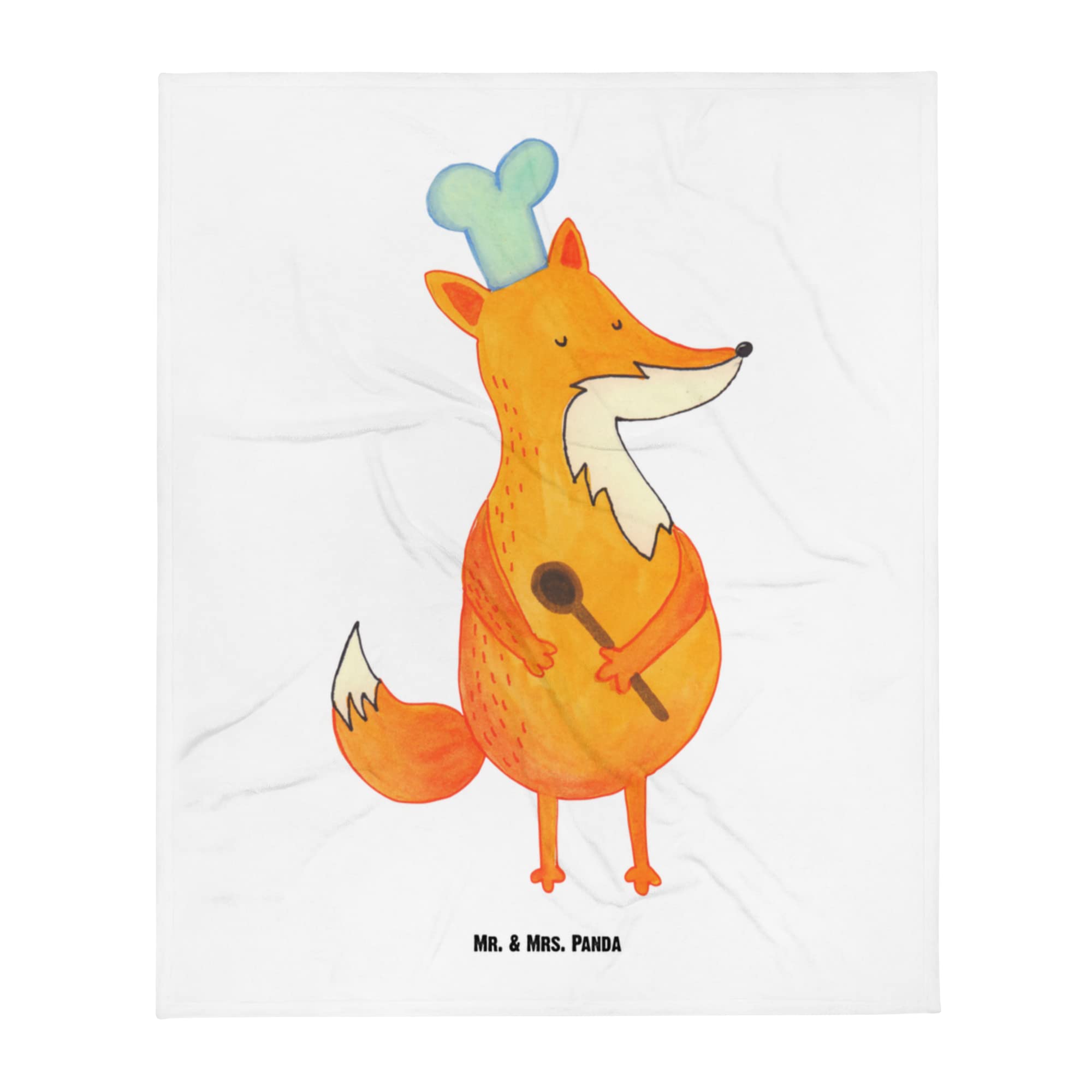Mr. & Mrs. Panda Baby Blanket Fox cook - Baker, chef, animal lover, baker, Kitchen decoration, forest wildlife, clever as a fox