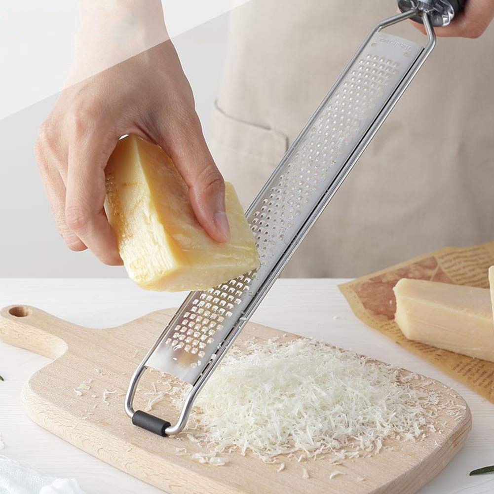 ArinkO Trio de zesteurs Pratiques en Acier Inoxydable pour la Cuisine – Parfait pour Le Zeste de Fromage, de Chocolat et d'agrumes – Ensemble de 3 pièces