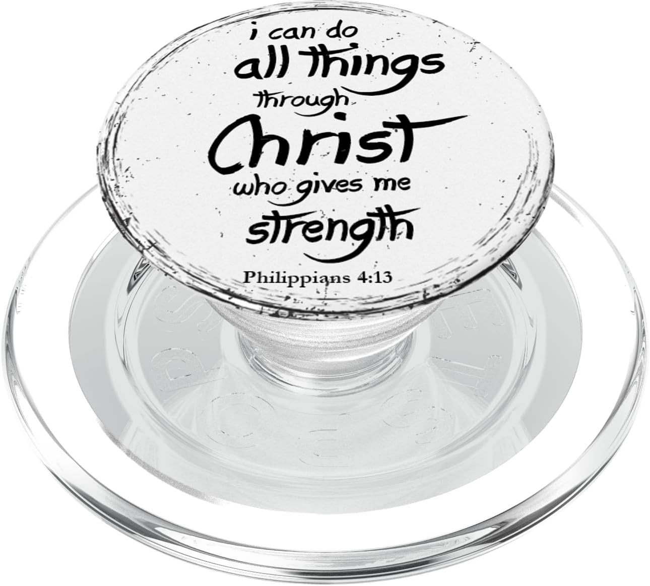 I Can Do All Things Through Christ, Christian Bible Verse PopSockets PopGrip for MagSafe